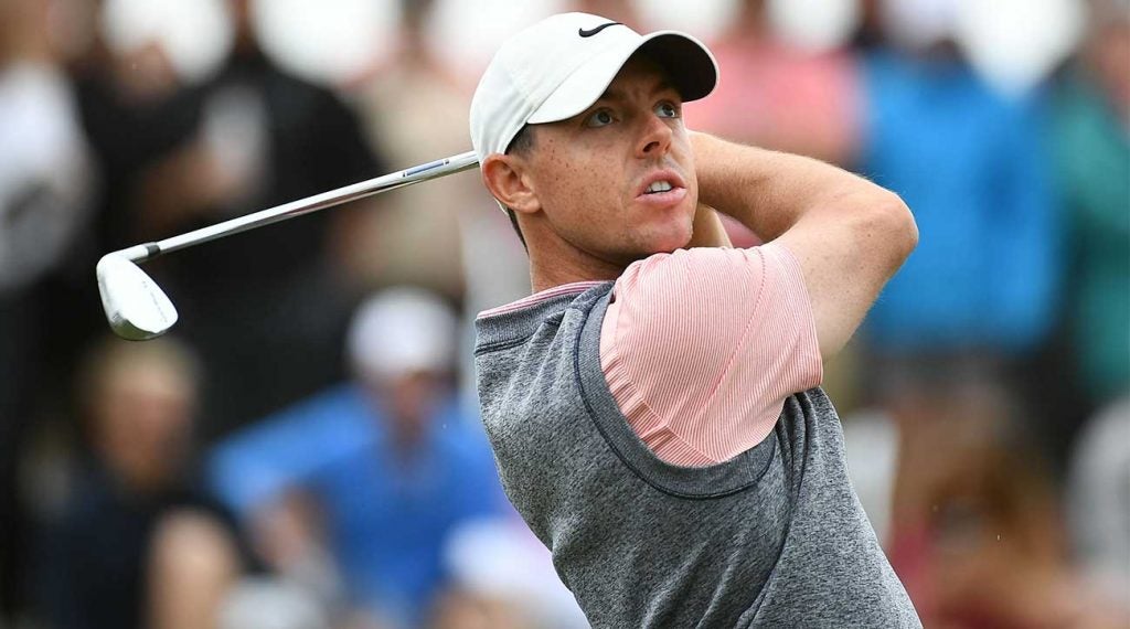 Rory McIlroy swings during the Arnold Palmer Invitational.