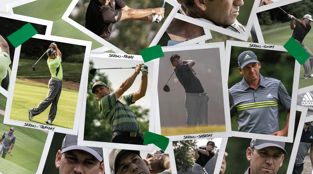Sergio Garcia's Thursday - Sunday looks by Adidas.