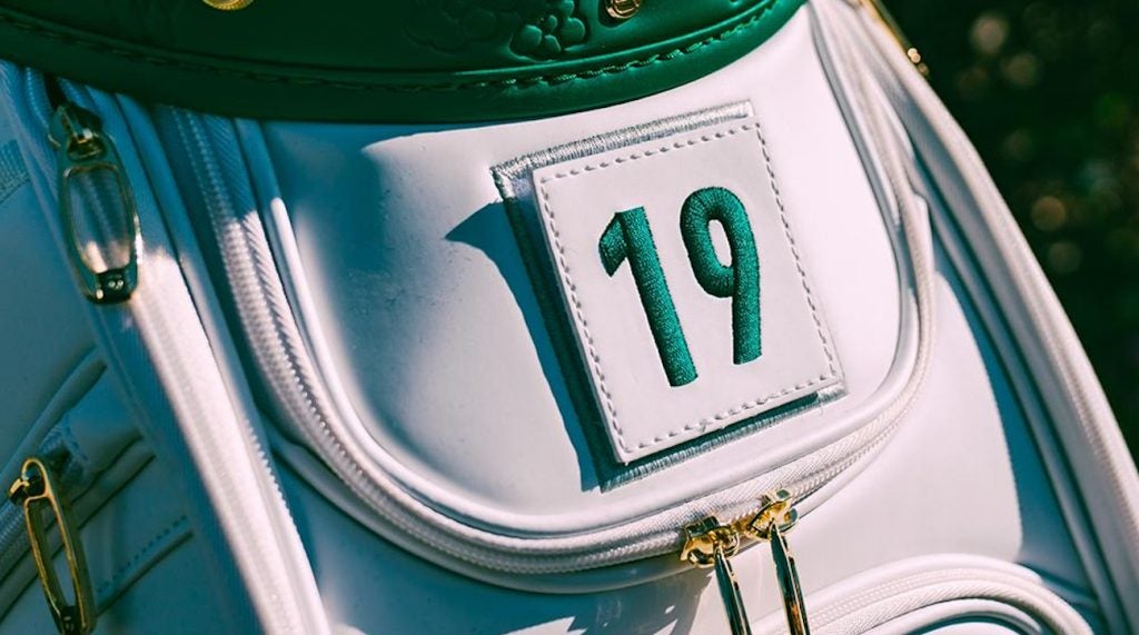 TaylorMade's Masters staff bag inspired by Augusta National's caddie jumpsuits