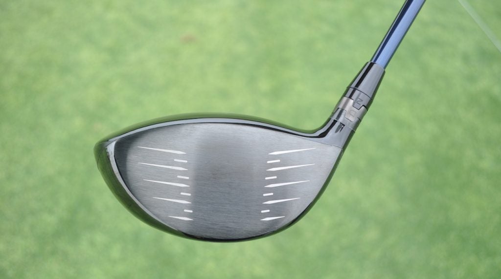 A view of the face of the new TItleist TS4 driver.