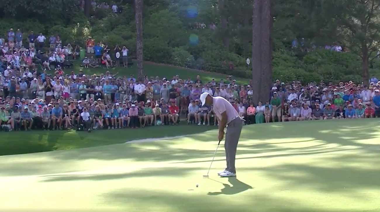 Masters 2019: WATCH: Tiger Woods pours in lead-tying birdie at 16