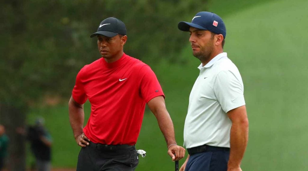 Tiger Woods and Francesco Molinari were paired together on Sunday at the 2019 Masters.