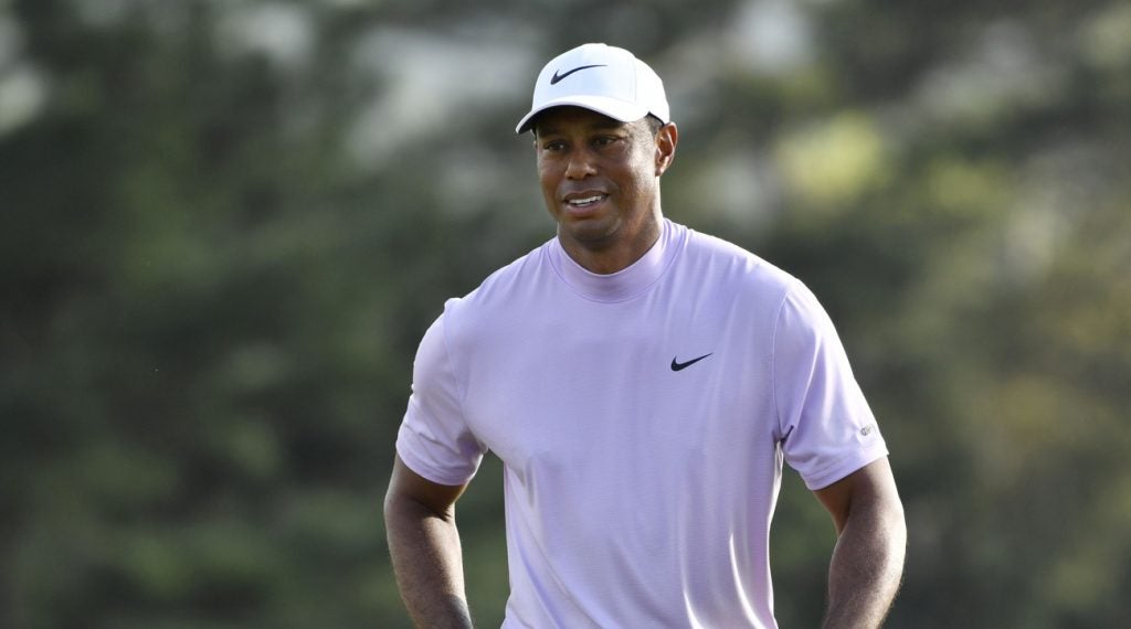 Tiger Woods will be going for his fifth green jacket on Sunday.