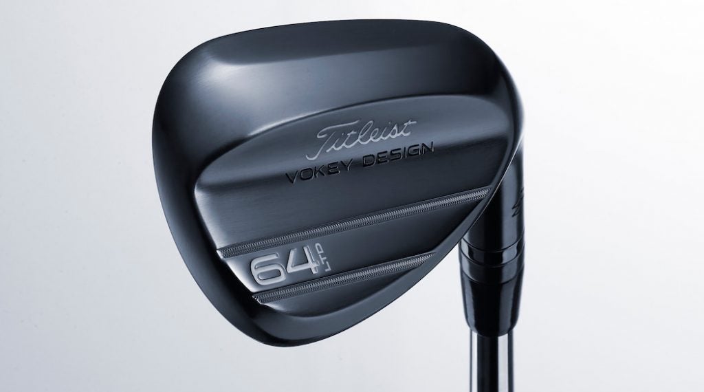 Another view of the new Vokey 64T Slate Blue wedge.