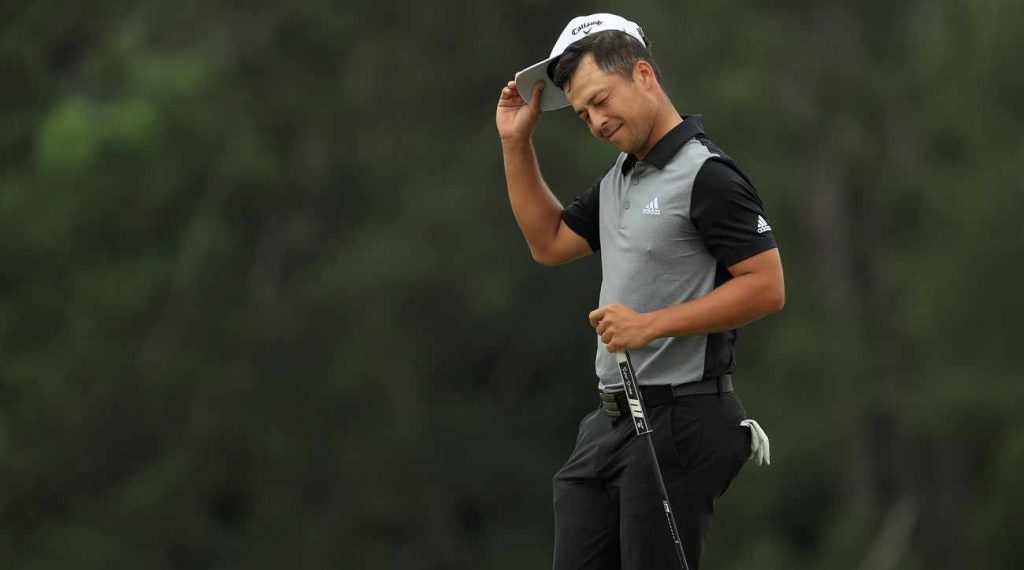 Xander Schauffele held the Masters lead on No. 14, but couldn't quite close.