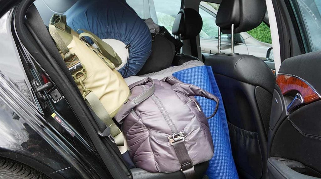 If you are staying overnight in your car, make sure to pack the essentials.