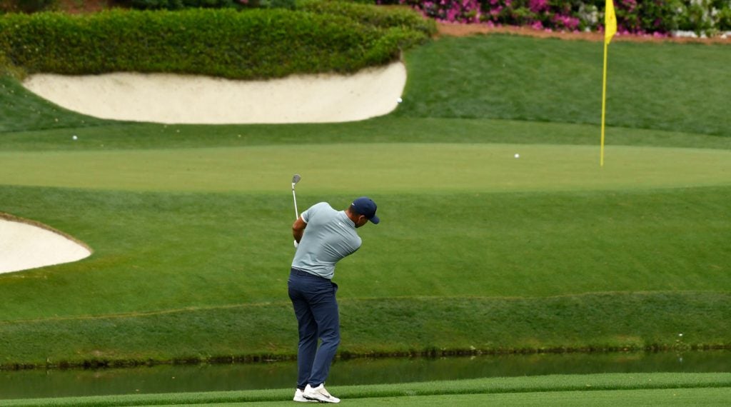 Brooks Koepka Masters hope were dashed when he hit into Rae's Creek at the 12th hole on Sunday