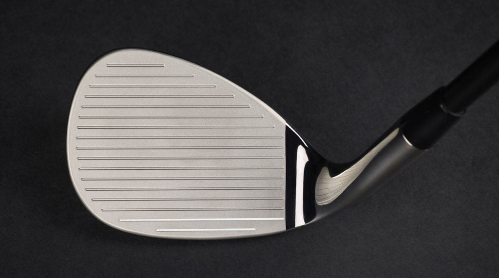 A look at the grooves on the Callaway Sure Out 2 wedge.