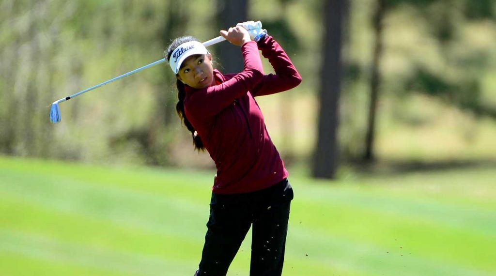 Zoe Campos is one of your 18-hole leaders down in Georgia.