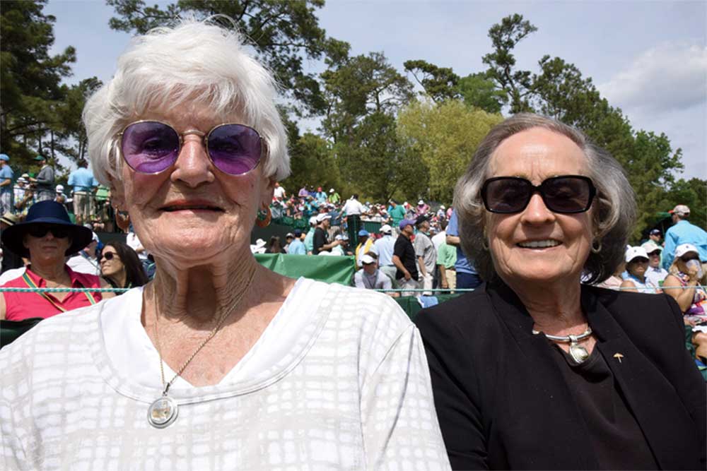 The Amen faithful: Joan Chittenden and Betty Crick.