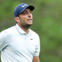 Francesco Molinari found the water on the par-3 12th hole at the Masters on Sunday.