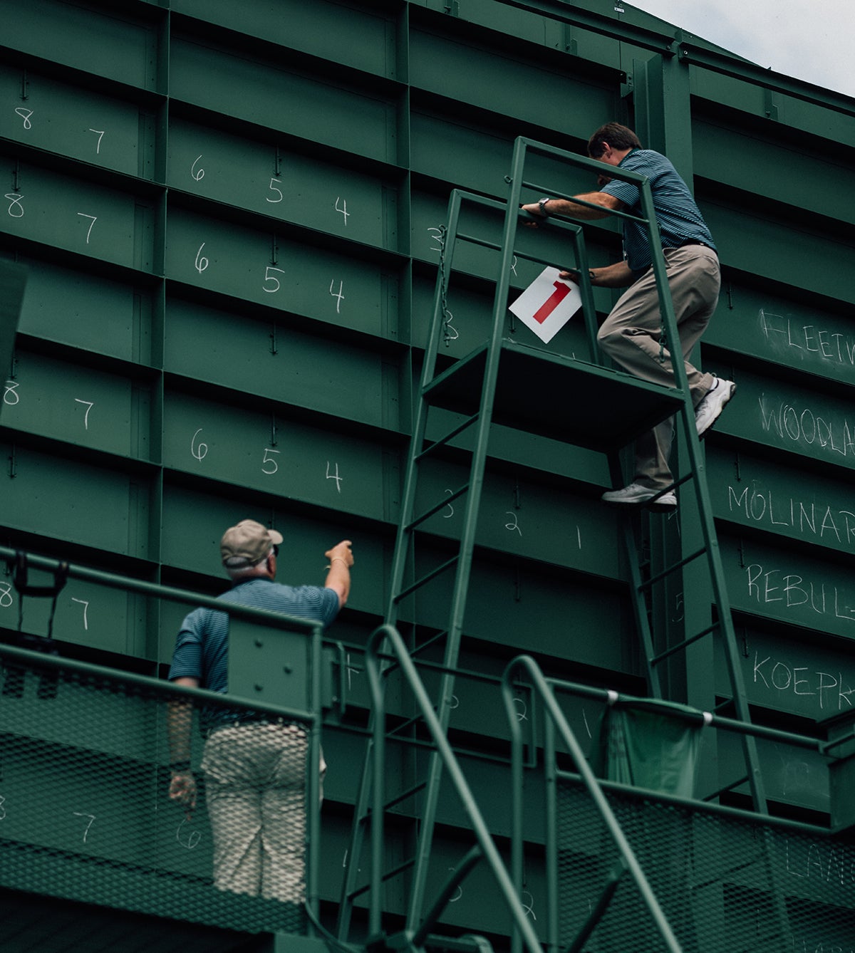 A behind-the-scenes look at Augusta's iconic leaderboards, which are all manual.