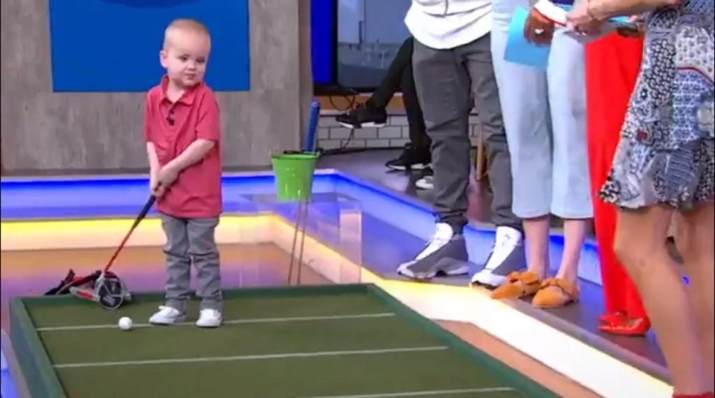 Golf prodigy inspired by Tiger Woods