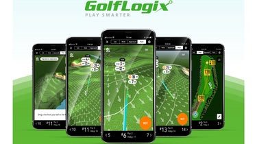 Putt line in GolfLogix app