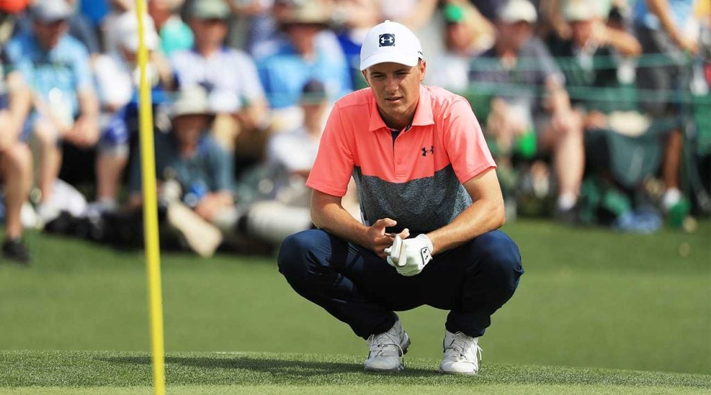Jordan Spieth shot a four-under 68 on Friday at the Masters.