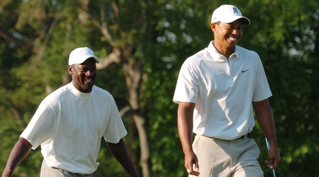 Michael Jordan and Tiger Woods once teamed up at the 2007 Wachovia Challenge.