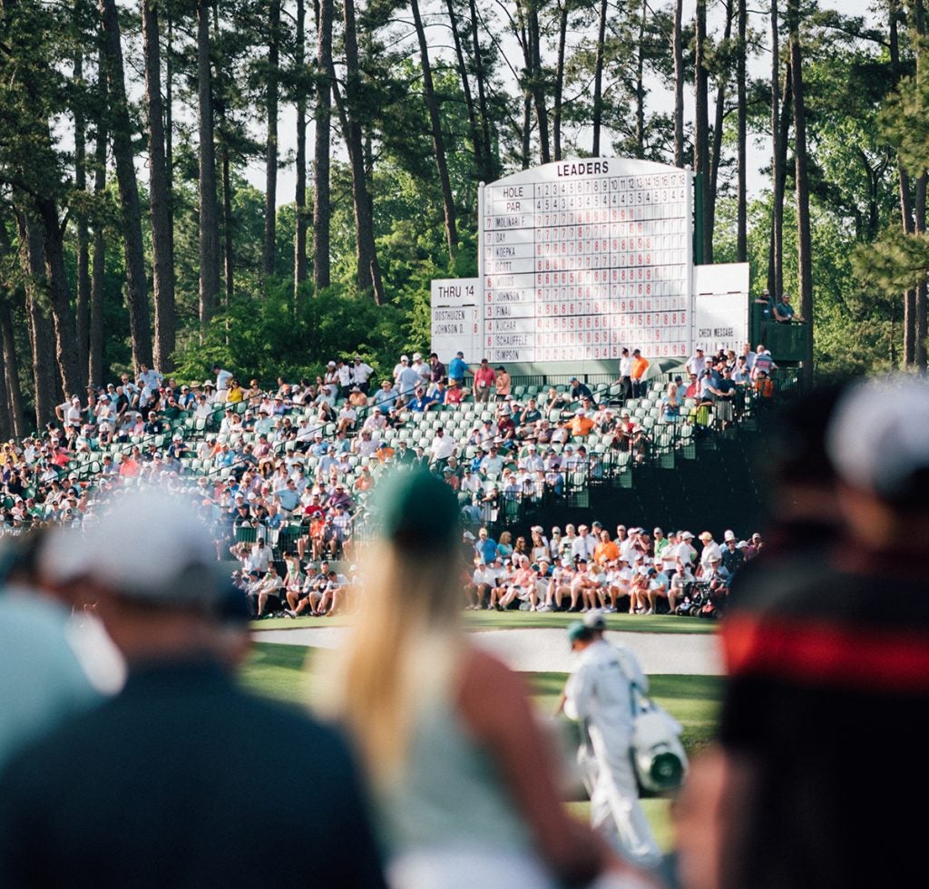 Tall pines, old-school leaderboards, layered galleries and white caddie jumpsuits. Just a few elements unique to The Masters.