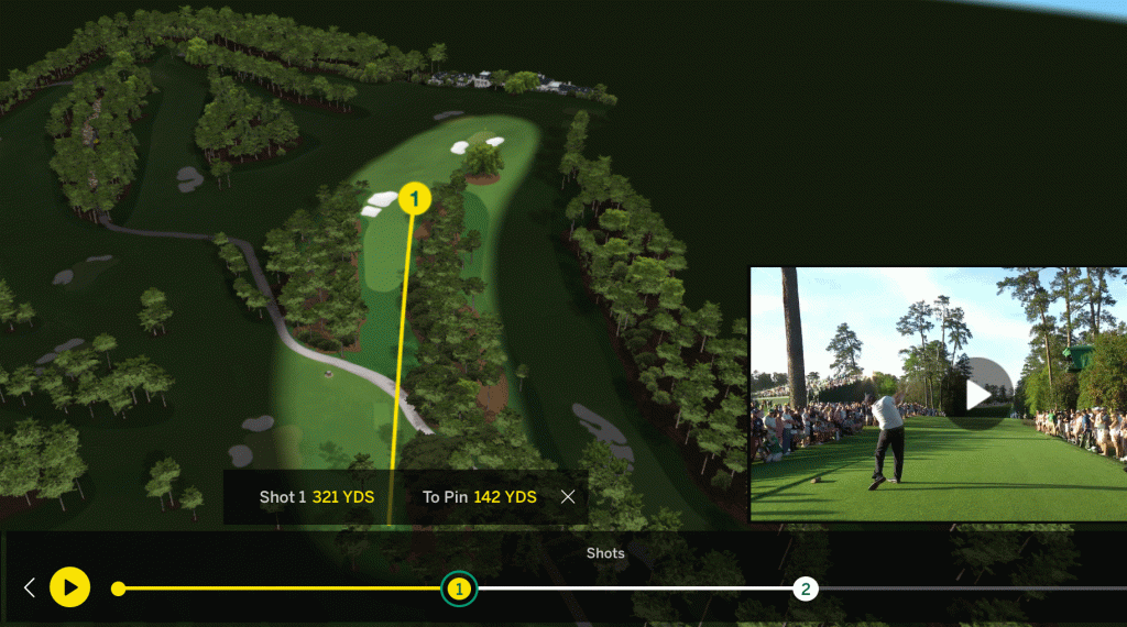 With the Masters' new shot tracker, fans can now watch every shot. Yes, literally every shot.  