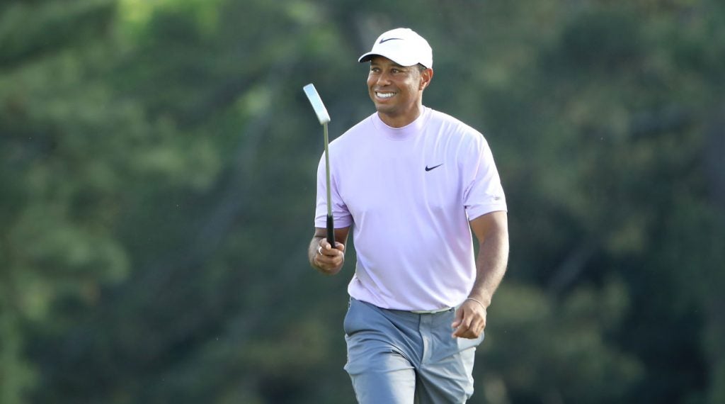 Tiger Woods will play for major No. 15 on Sunday at the Masters.