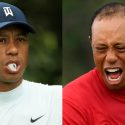 Tiger Woods chewing gum Masters: Sunday at Augusta