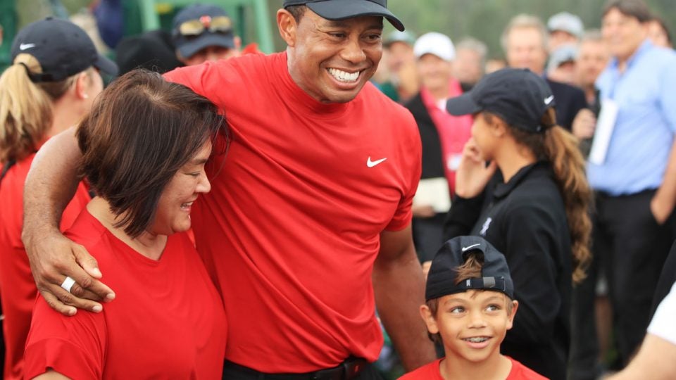 Tiger Woods kids at Masters