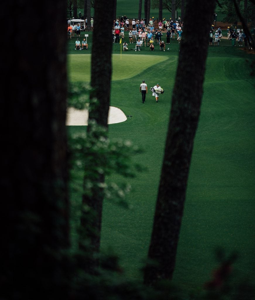 The many mounds and grandstands at Augusta offer you unique vantage points of fairways and greens.