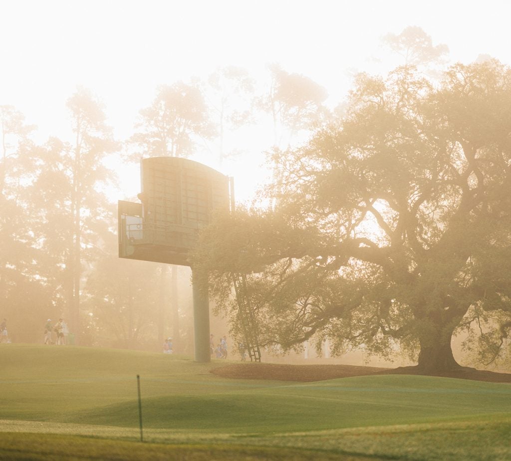The sunrise diffused softly over Augusta National on Wednesday morning.