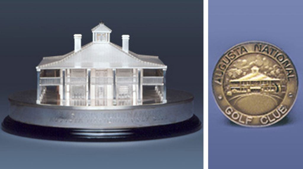 A Sterling replica (left) of the Masters trophy was first awarded in 1993.