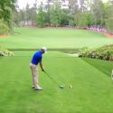 Zach Johnson on the 13th tee Friday at the 2019 Masters