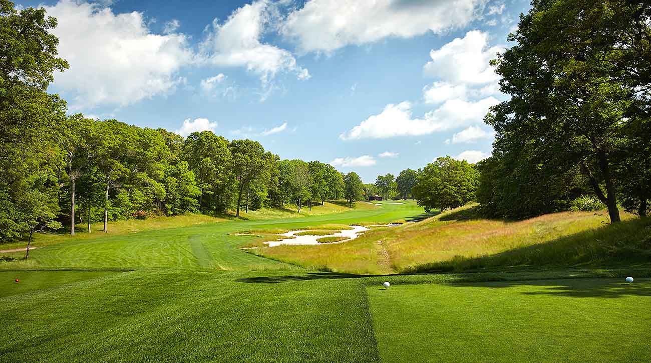 The par-4 5th hole at Bethpage Black.