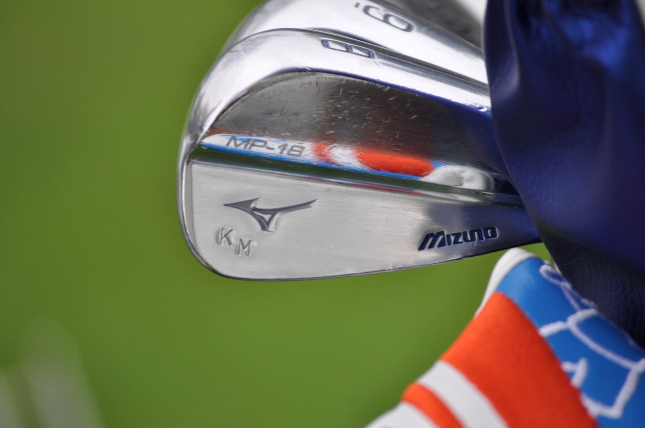Keith Mitchell's Mizuno MP-18 irons. 