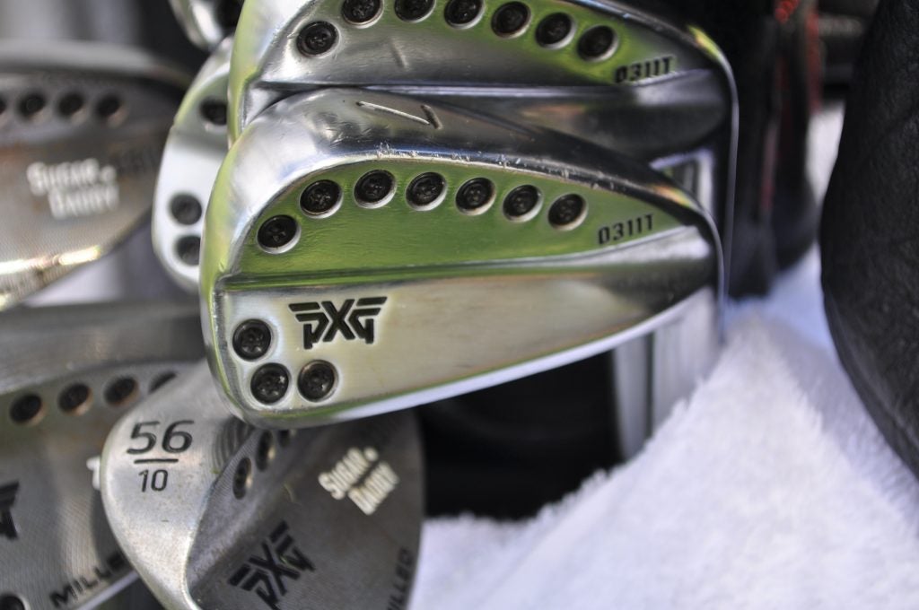 Zach Johnson's PXG 0311T irons have the smallest profile in the company's iron lineup. 