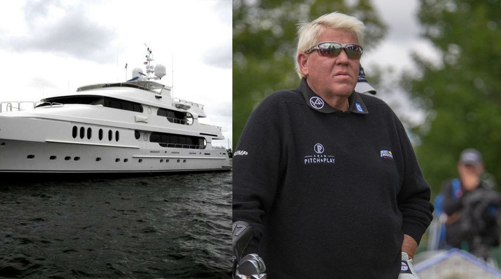 You can't miss Tiger's yacht docked on Long Island, and John Daly let it be known he's done with Walmart.