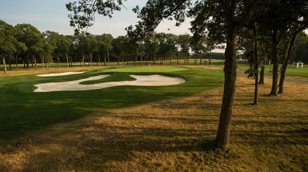 A view of the ninth hole on the Black Course at Bethpage.