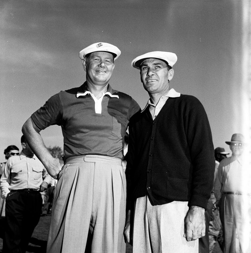 Byron Nelson and Ben Hogan, two of the game's greatest golfers.