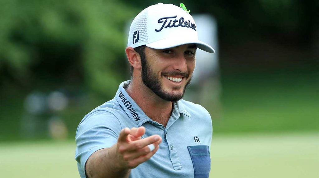 Max Homa was all smiles at the Wells Fargo Championship on Sunday.