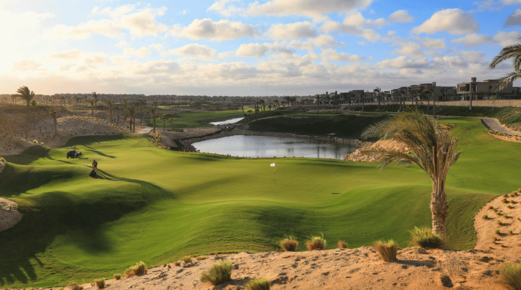 New Egyptian golf course offers views of pyramids PHOTOS