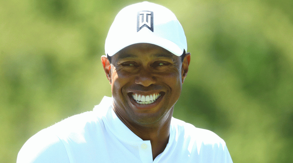 Tiger Woods smile