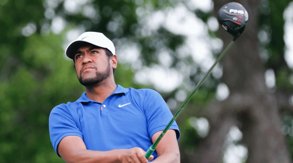 Tony Finau is chasing his second career victory at the Charles Schwab Challenge.