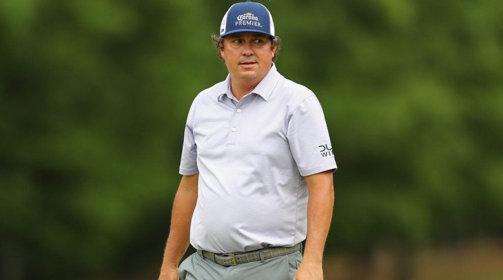 Jason Dufner is in a three-way tie for first at Quail Hollow.