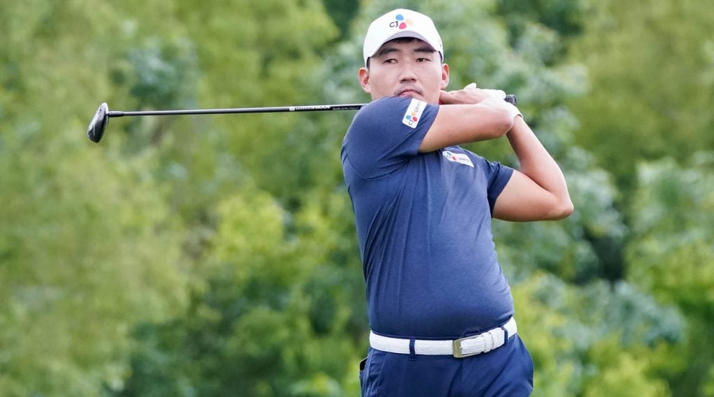 Sung Kang is the leader heading into the final round of the AT&T Byron Nelson.