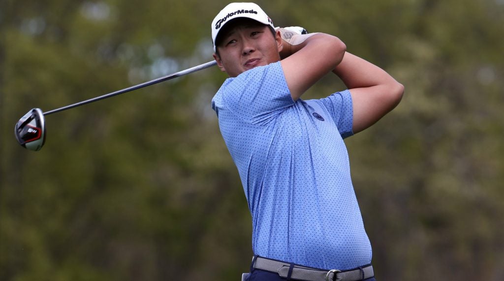 Danny Lee is only one shot off the lead at the PGA Championship after 18 holes.