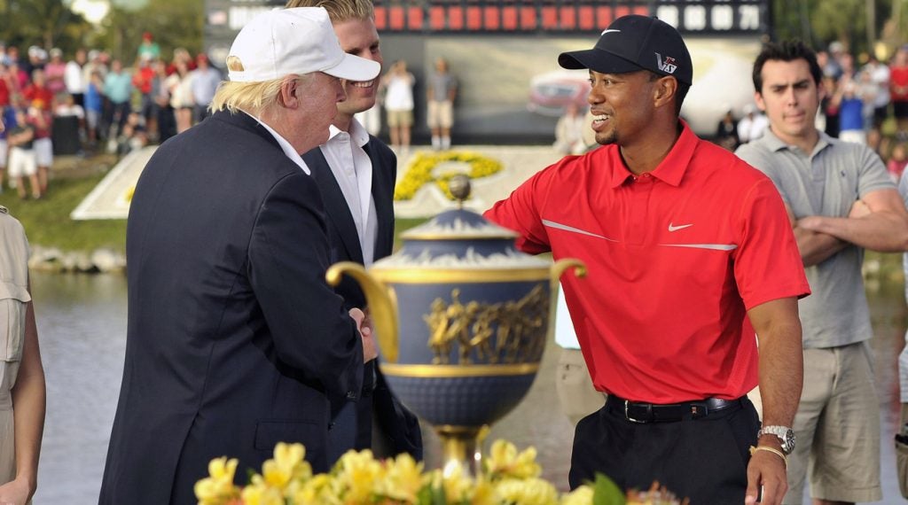 Tiger Woods and Donald Trump have frequently been seen playing golf.