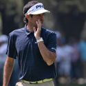 Bubba Watson pictured during a round with Phil Mickelson