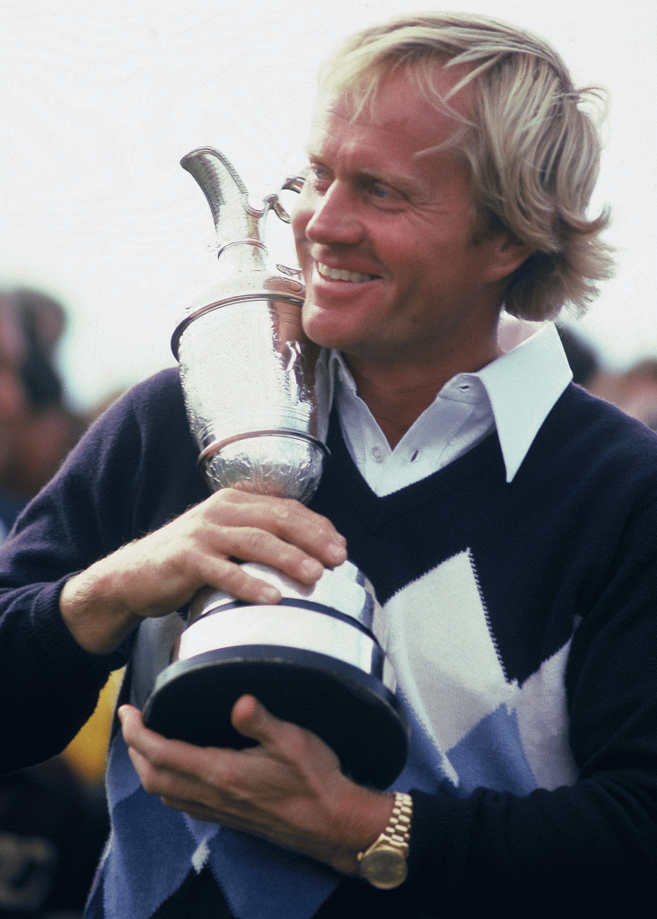 Nicklaus with his Rolex (and Claret Jug) at the 1978 British Open.  