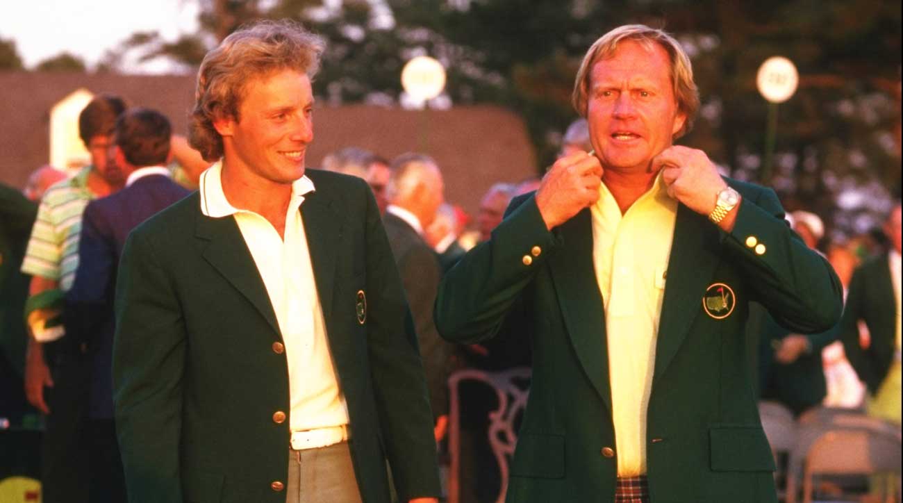 Jack Nicklaus donned his Rolex after winning the 1986 Masters.