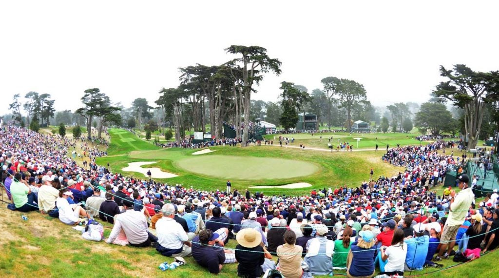 The 8th hole at the Olympic Club during the 2012 U.S. Open.