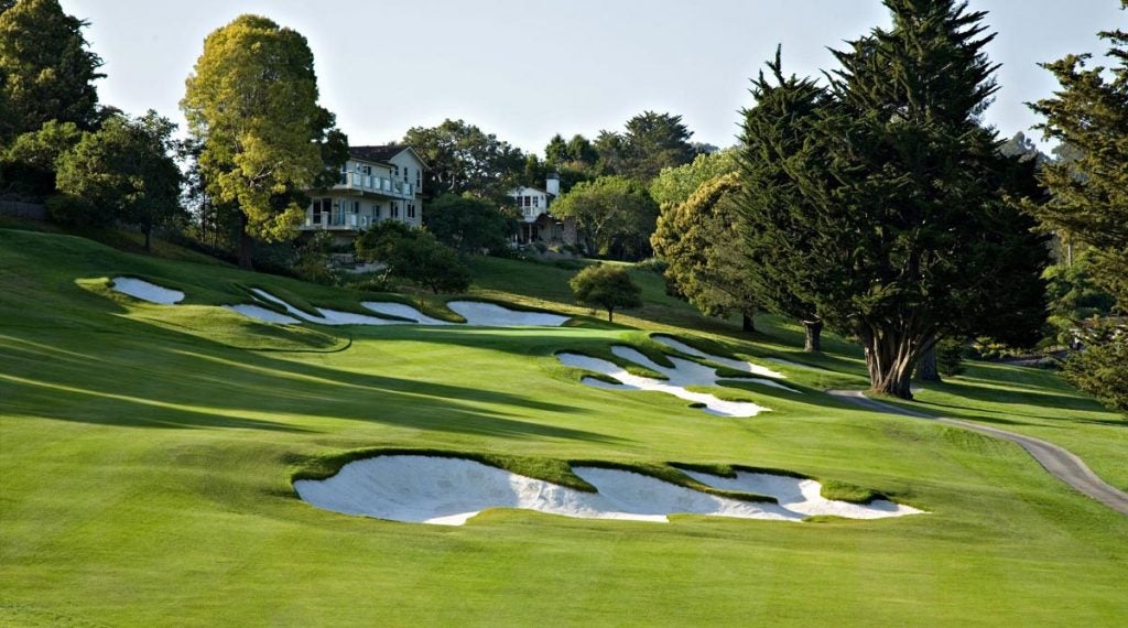 The par-3 3rd hole at Pasatiempo.