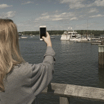 taking a picture of tiger woods yacht