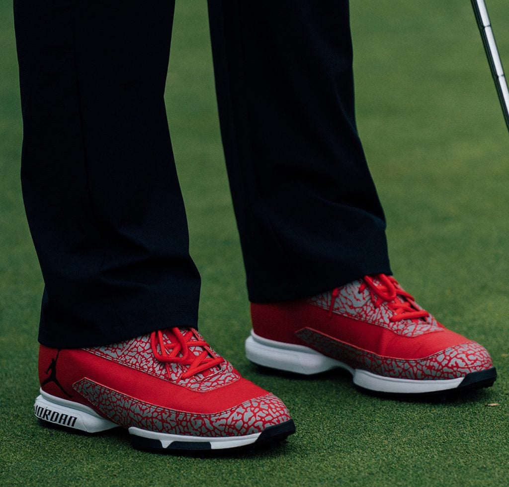 There's nothing tame about Keegan Bradley's Jordans.